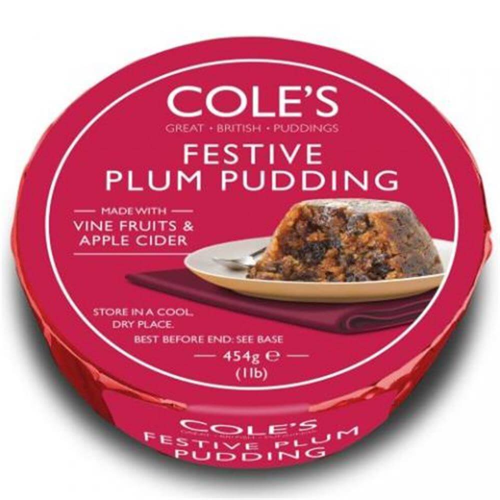 Cole's Festive Plum Pudding 454g